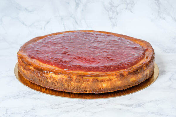 TARTA DE QUESO TRADICIONAL CON MERMELADA